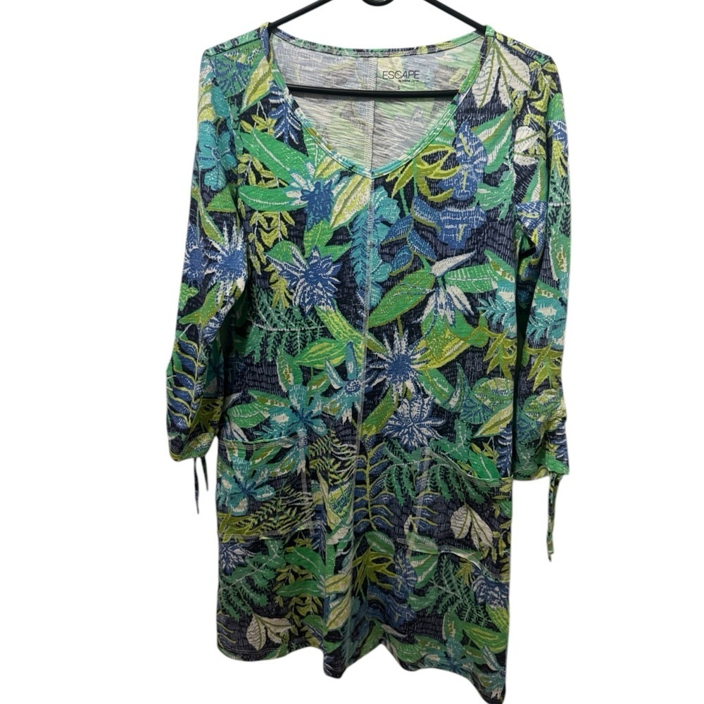 Escape by Habitat Marina Patio Dress Tropical Print Size Small